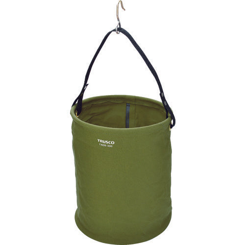 TRUSCO 電工バケツΦ300X350 オリーブドラブ色 TADB-300N-OD 1 個