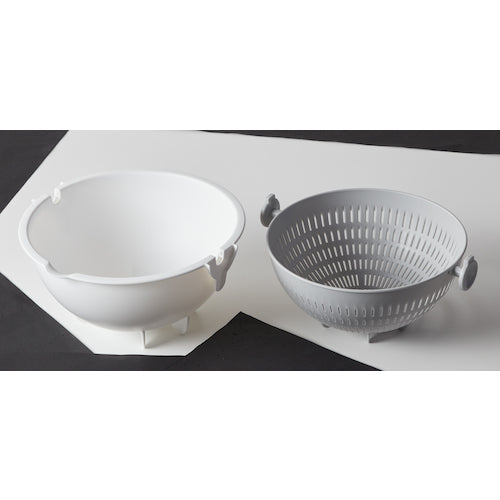 TRUSCO Spin Wheel Colander Small Gray SWCS-GY 1 pc