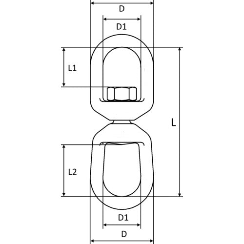 크로스비 양형 스위블 G402-8 1개