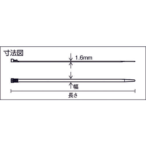 SapiSelco 金属センサー感知可能リリースケーブルタイ 7.5mm×200mm RIA.11.232DET 1袋