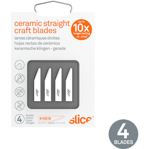 Slicing Ceramic Replacement Blade Round Tip Straight 10518 1PK