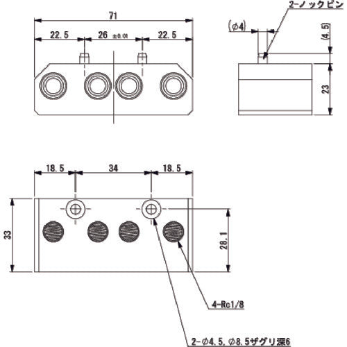 Einz Air Option (for OX) Robot side Compatible models OX-35/60 OX-60AA 1 piece
