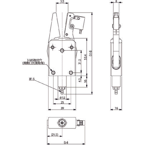 Einz Runner Chuck EL (with limit switch) CHK-EL1-12-C1 1 piece
