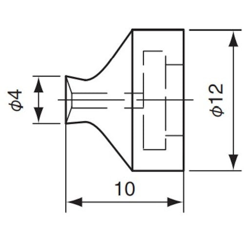 アインツ 吸着パット・埋込式・シリコン・茶 VAPH-4C 1 個