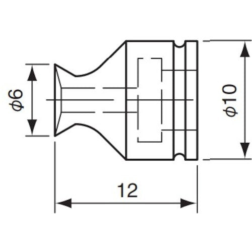 アインツ 吸着パッド・埋込式・シリコン・茶 パッド外径6mm VAPH-6C 1 個