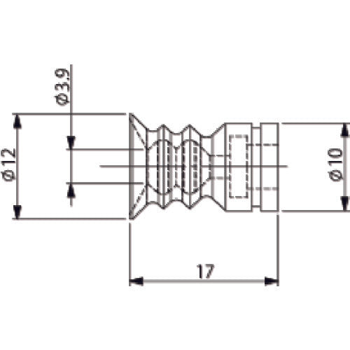 Einz Suction Pad, Free, Silicone, Brown VAPH-12C-2 1 pc