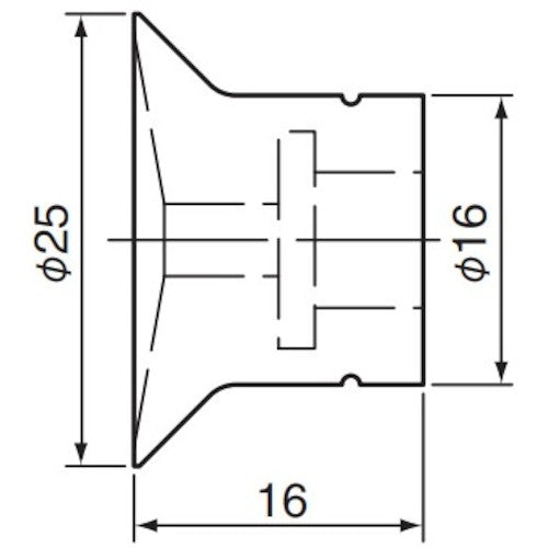 アインツ 吸着パッド・埋込式・シリコン・茶 パッド外径25mm VAPH-25C 1 個