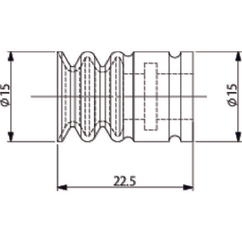 アインツ 吸着パッド・ジャバラ・シリコン・茶 VAPH-15C-3 1 個