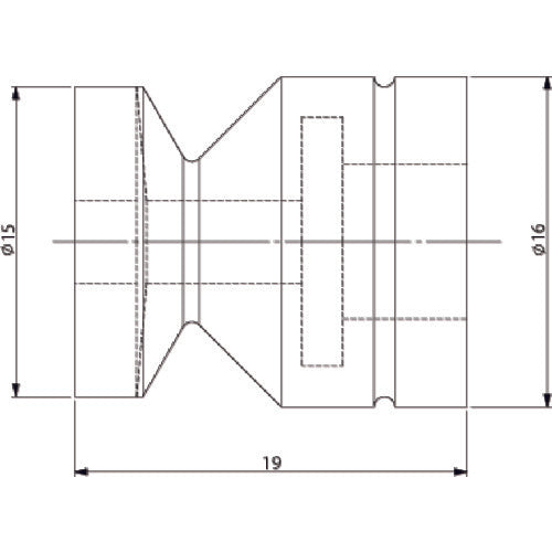 アインツ 吸着パッド・スポンジ付・シリコン・茶 VAPH-15C-SP 1 個