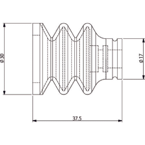 アインツ 吸着パッド・SP付ジャバラ・シリコン茶 VAPH-30C-15-3-SP 1 個