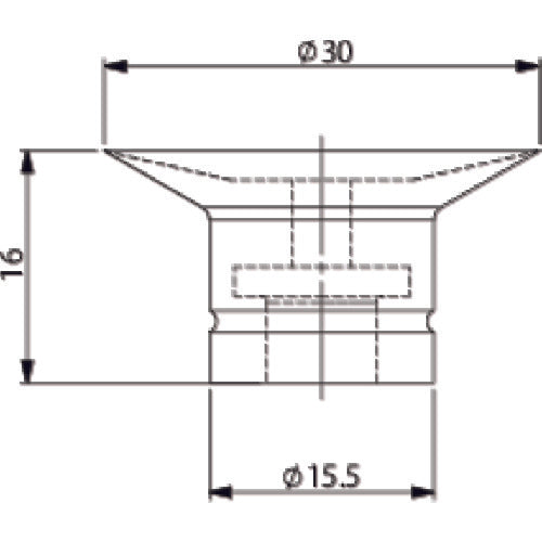 アインツ 吸着パット・埋込式・ニトリル・緑 パッド外径30mm VAPN-30C 1 個