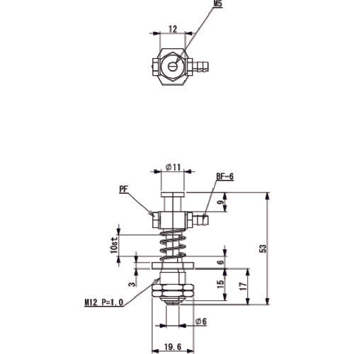 アインツ 吸着金具・スモール用(M5) VFIL-S-10A 1 個