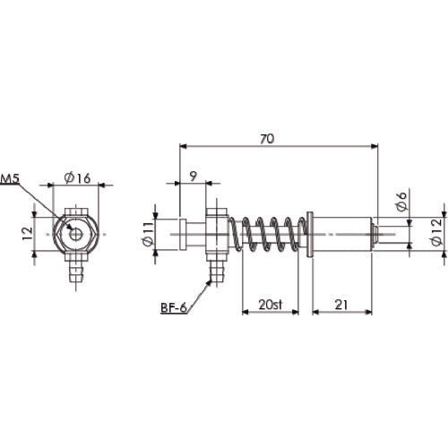 Einz Suction Bracket Small VFIL1-S-20-P12 1 pc