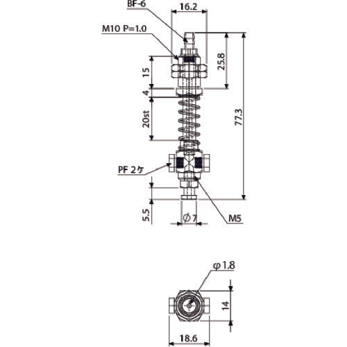 Einz Suction bracket, non-rotating, for mini VFILB2-SSH-20 1 piece