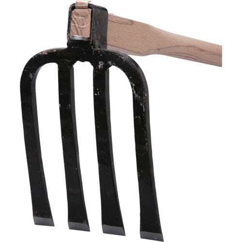 SENNARI Bitchu Hoe, Four-pronged Hoe for Dokata, Total Length 900mm, 4 Prongs, AD-233, 1 Piece