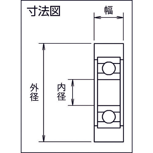 TRUSCO 樹脂ベアリング Eシリーズ フラットタイプ軸穴 外径35mm TEFH3508 1 個