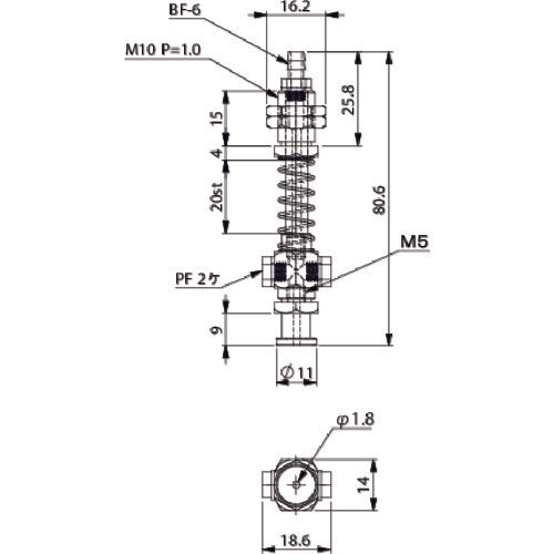 Einz Suction bracket, non-rotating, for small VFILB2-SH-20 1 piece