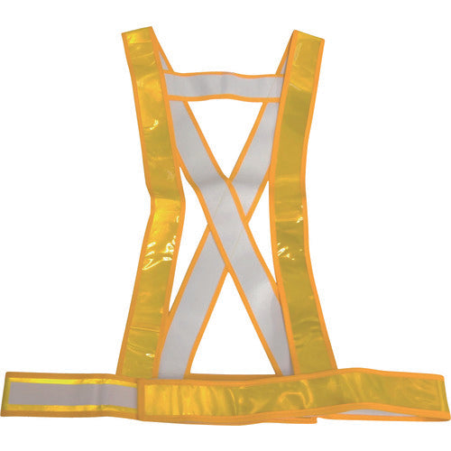 ミズケイ タスキ型安全ベストキングサイズ ゴールド 5920020 1着