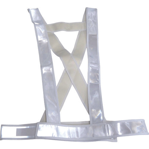 Mizukei sash-style safety vest, king size, white, 5920022, 1 unit