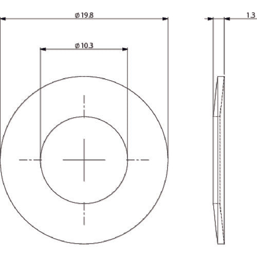 Einz Tapered Washer for Mini 10 (VFIL-SS) 1 piece