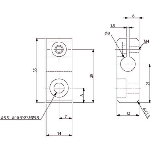 アインツ アタッチBKT・φ8・M N01862-208 1個