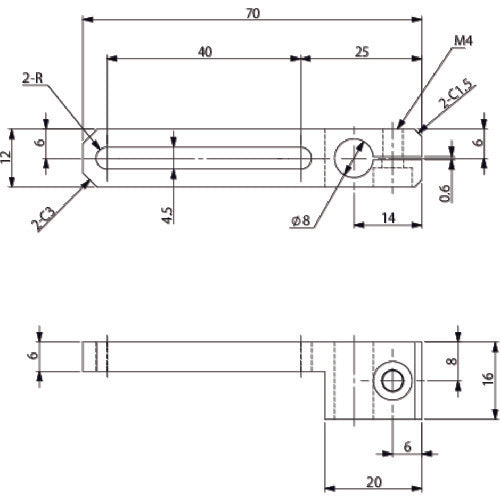 Ainz Slide 40BKT, φ8 N01863-208 1 piece