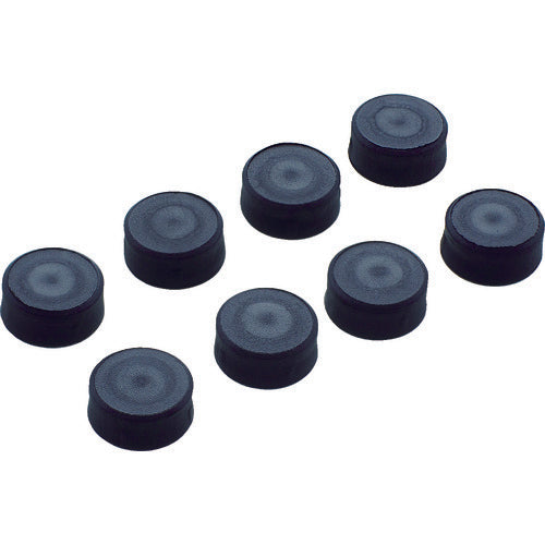 TRUSCO 樹脂台車 交換用目隠しキャップ ブラック 8個入り JDMC-8S-BK 1 S