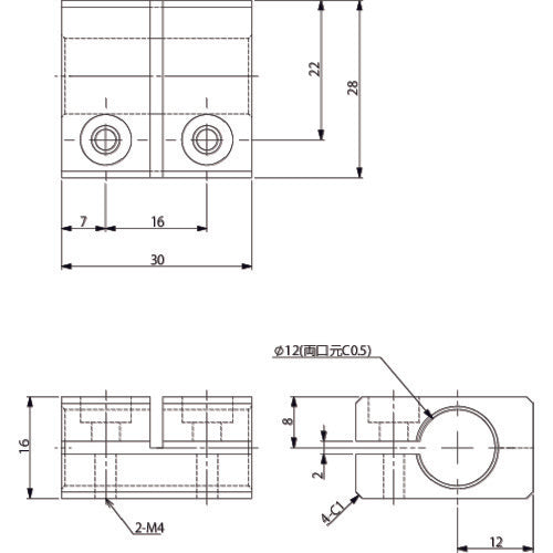 Ainz Straight Connector φ12 N01868-502 1pc