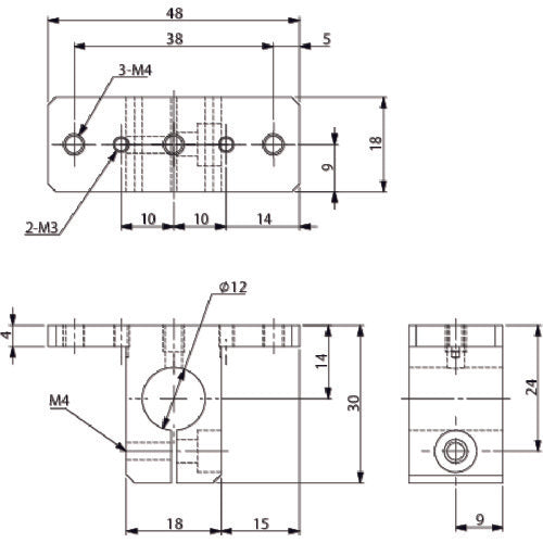 Ainz bracket for TV, φ12, MCD N01866-401 1 piece