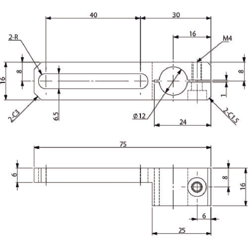 アインツ スライド40BKT・W・φ12 N01863-107 1個