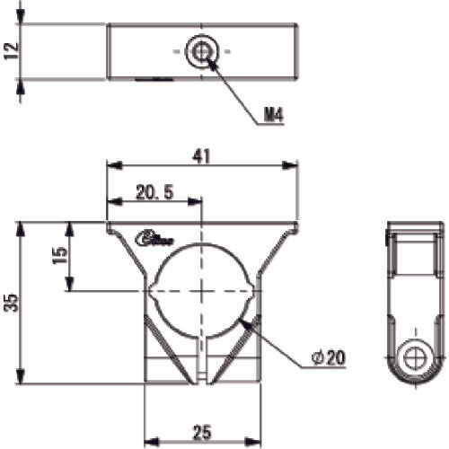 Ainz resin fixed φ20 (M4) RCB20 1 piece