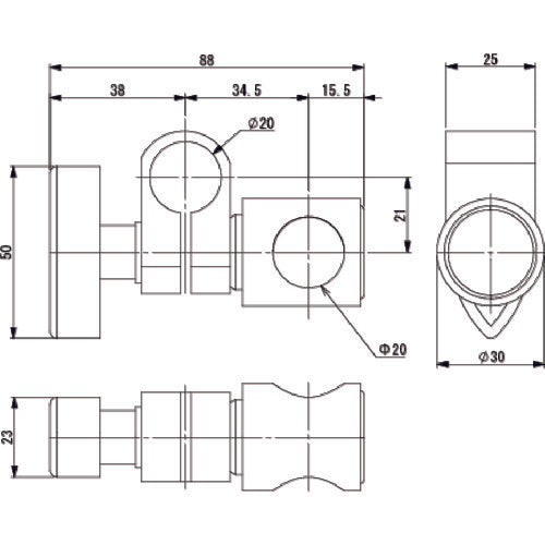 Ainz Clip TMA φ20 * φ20 TMA-CL (20X20) 1 piece