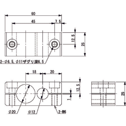 Einz Parallel Connector φ20φ12 N01861-104 1pc