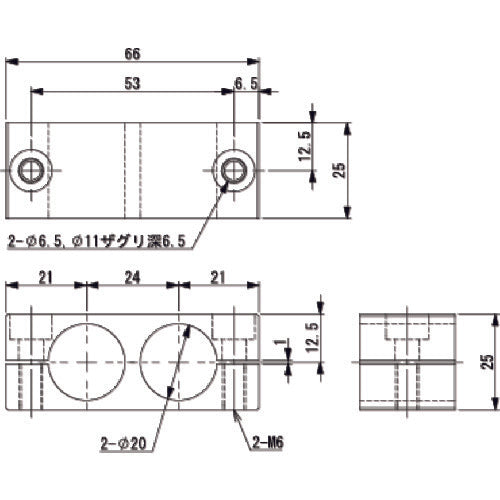 Einz Parallel Connector φ20φ20 N01861-106 1pc