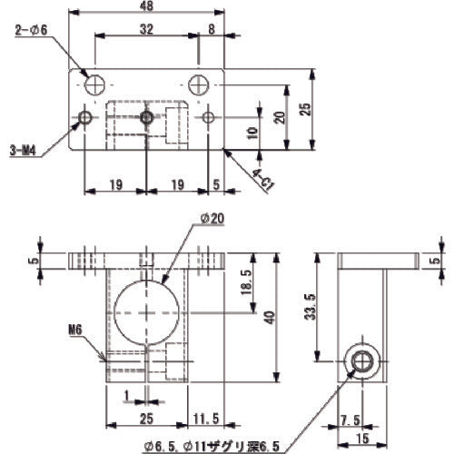 Ainz bracket, TV, φ20, for MCD N01866-403 1 piece