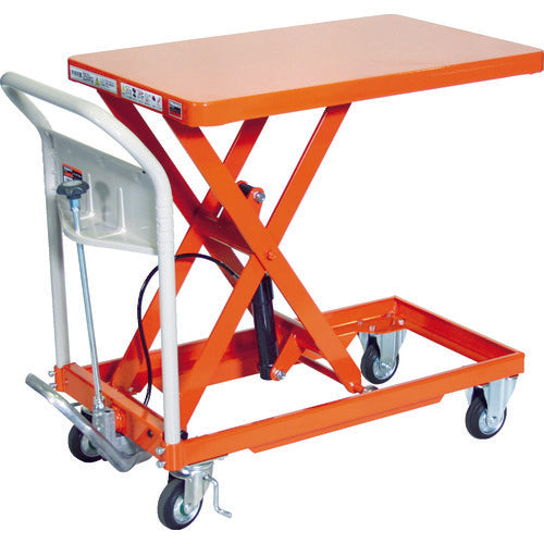 TRUSCO ハンドリフタ 250kg 500X800 オレンジ HLFA-S250 1 台