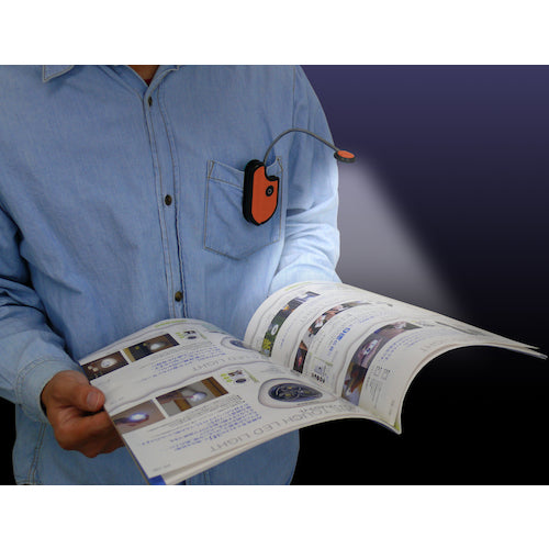 KONTEC 유연한 LED 포켓 라이트 오렌지 KE-152 1 개