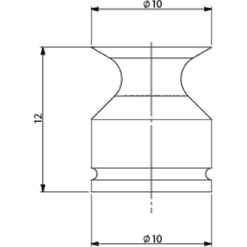 アインツ 吸着パット・埋込式・ウレタン・乳白 パッド外径10mm VAPU-10C 1 個