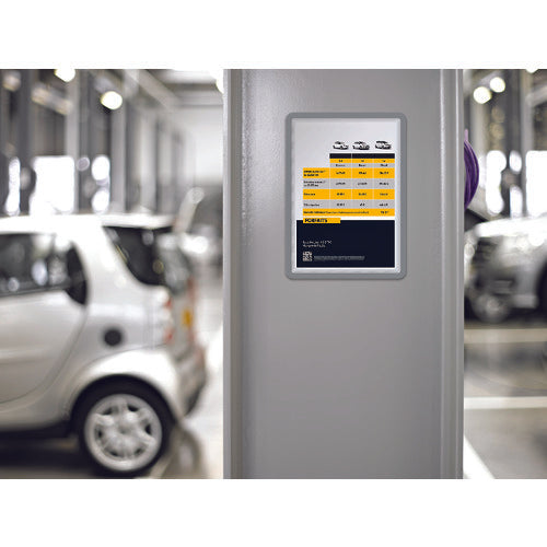 tarifold display pocket, magnetic type, A4 size, 2 sheets, gray, 194900 1S