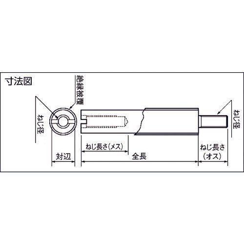 TRUSCO 【매진 폐번】절연 원 서포터 3가 크로메이트 M6XL60 10개 ZMSP-6-60 1봉