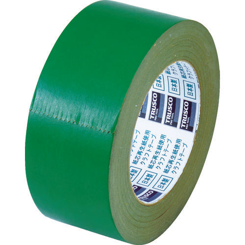 TRUSCO Colored Kraft Tape Width 50mm x Length 50m Green TKT-50-GN 1 Roll