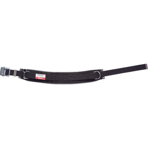 MARVEL 워크 포지셔닝용 벨트(슬라이드 버클) 블랙 D환 1개・O부착 각환 1개 부착 만곡 타입