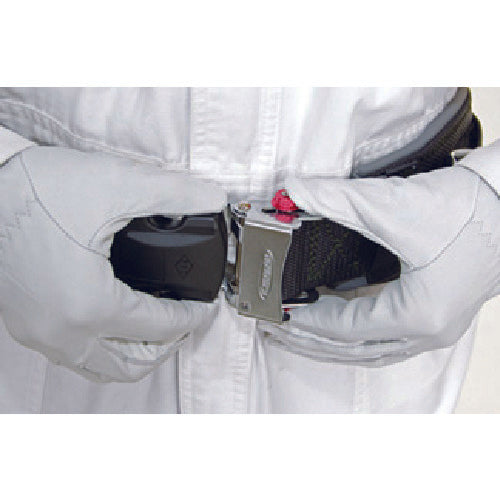 MARVEL Adjustable Work Positioning Belt (One-Touch Buckle) Black with 2 D-rings and 1 V-ring, Curved Type MATX-180WB 1 Piece