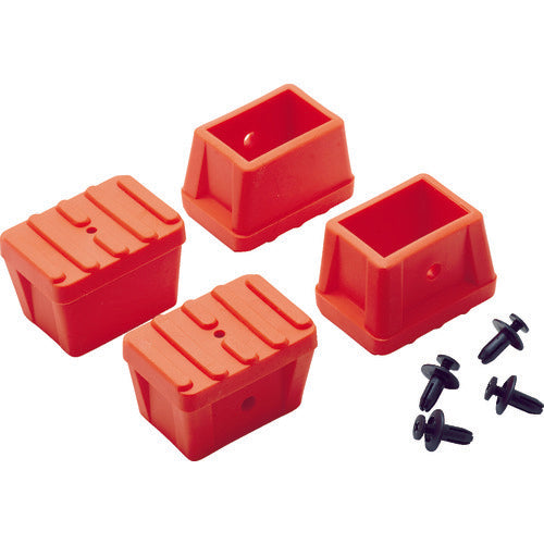 TRUSCO Anti-Slip Caps 4 Pieces Orange for TSF TSF-PS2-OR 1 S