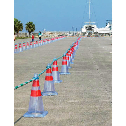 Green Cross Safety Cone, Fully Visible, Green Reflective, 1105230101, 1 Piece