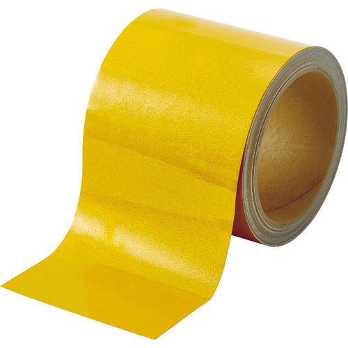 TRUSCO Retroreflective Tape 90mm x 10m Yellow TRFT90-Y 1 Roll