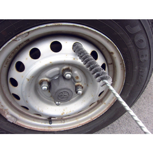 TRUSCO Hexagonal Shaft Spiral Hole Brush 66 Nylon 28mm Pilot Hole Diameter 6HB-28-NY 1 Piece