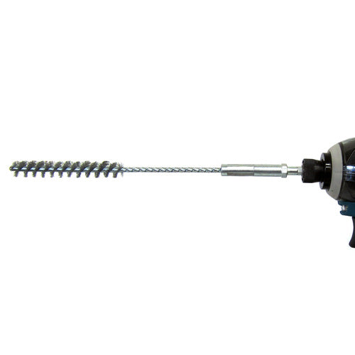 TRUSCO Hexagonal Shaft Spiral Hole Brush, Steel Wire, 18mm, Pilot Hole Diameter, 6HB-18-WB, 1 Piece