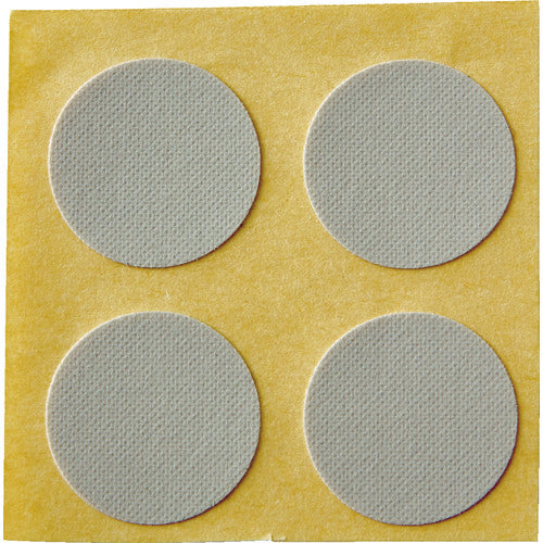 TRUSCO 滑り止めシート 片面タイプ片面粘着剤付 25パイ丸形 4個入 TNSSA-25P4 1 枚