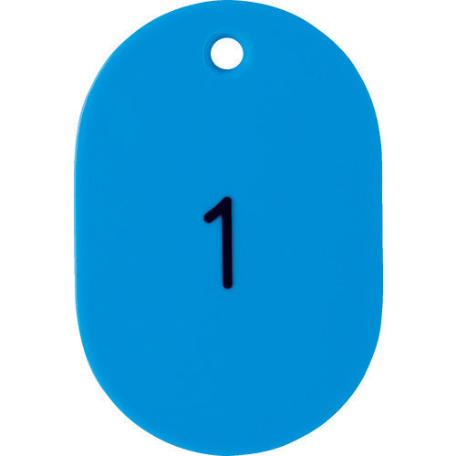 TRUSCO Numbered Oval Bills Large 60X40 1-25 Empty THFL-0125-LB 1 Box